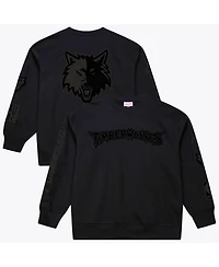 Mitchell & Ness Men's Black Minnesota Timberwolves Phantom Fleece Sweatshirt