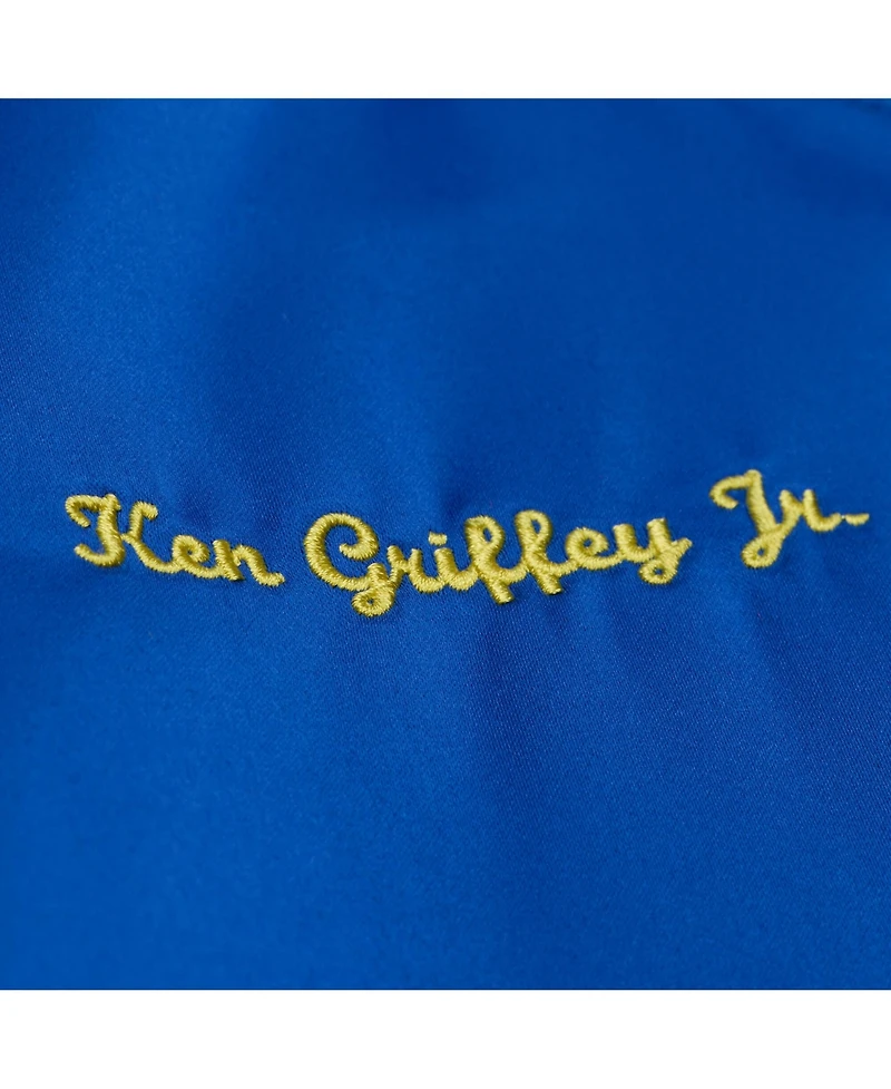 Mitchell & Ness Men's Ken Griffey Jr. Royal Seattle Mariners Legends Collection Lightweight Satin Full-Snap Jacket