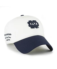 '47 Brand Men's White/Navy Notre Dame Fighting Irish Contemporary Basics Two Tone Clean Up Adjustable Hat