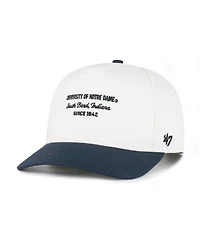 '47 Brand Men's White Notre Dame Fighting Irish Contemporary Basics Two-Tone Hitch Adjustable Hat