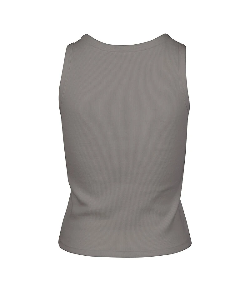 '47 Brand Women's Gray Boston Celtics Cropped Skyhook Baby Rib Tank Top