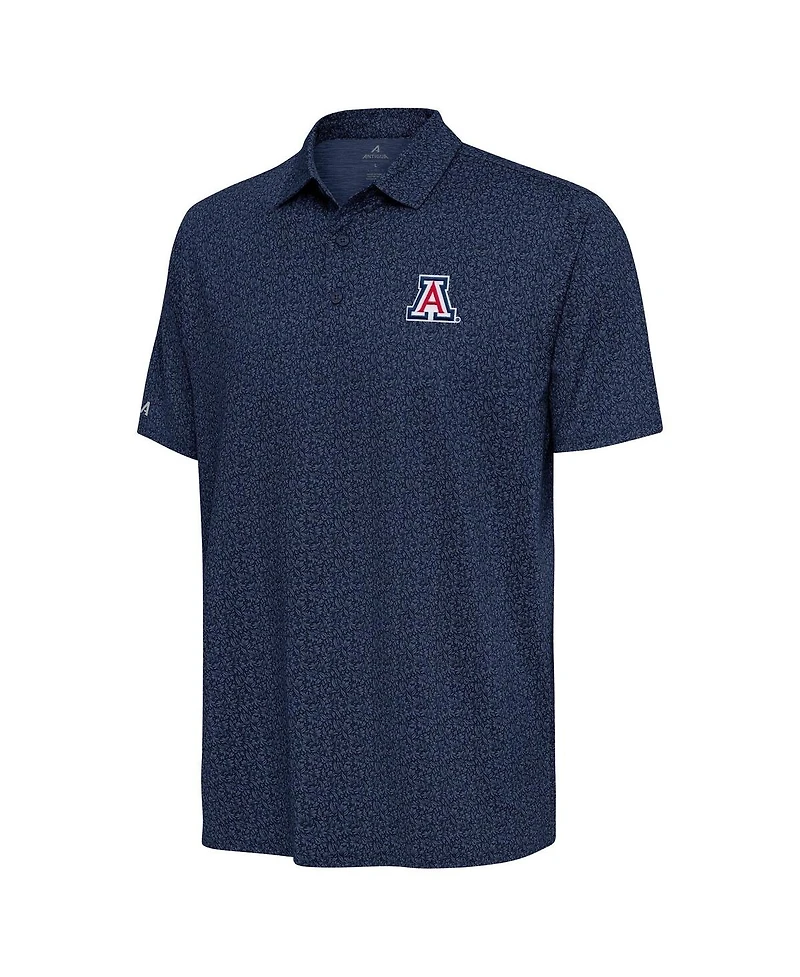Antigua Men's Navy Arizona Wildcats Blooming Polo Shirt