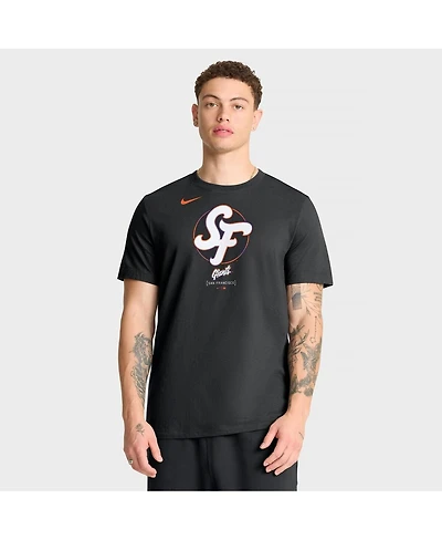 Nike Men's Black San Francisco Giants City Connect Large Logo T-Shirt