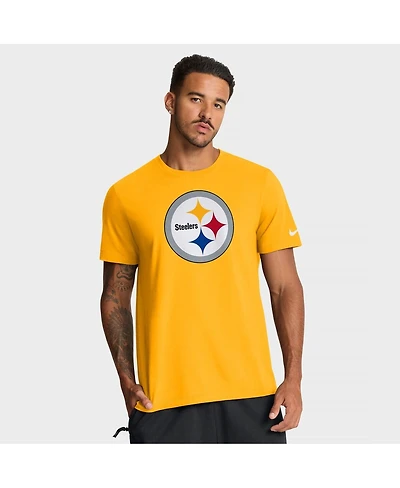 Nike Men's Gold Pittsburgh Steelers Essential Logo T-Shirt