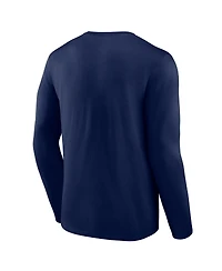Logo Athletic Men's Navy Boston Red Sox Heart Soul Long Sleeve T-Shirt