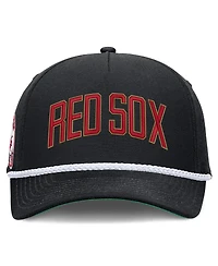 Nike Men's Black Boston Red Sox Cooperstown Collection Rise Adjustable Hat
