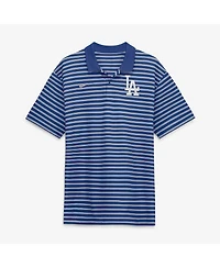 Nike Men's Royal/White Los Angeles Dodgers Striped Victory Dri-fit Polo Shirt