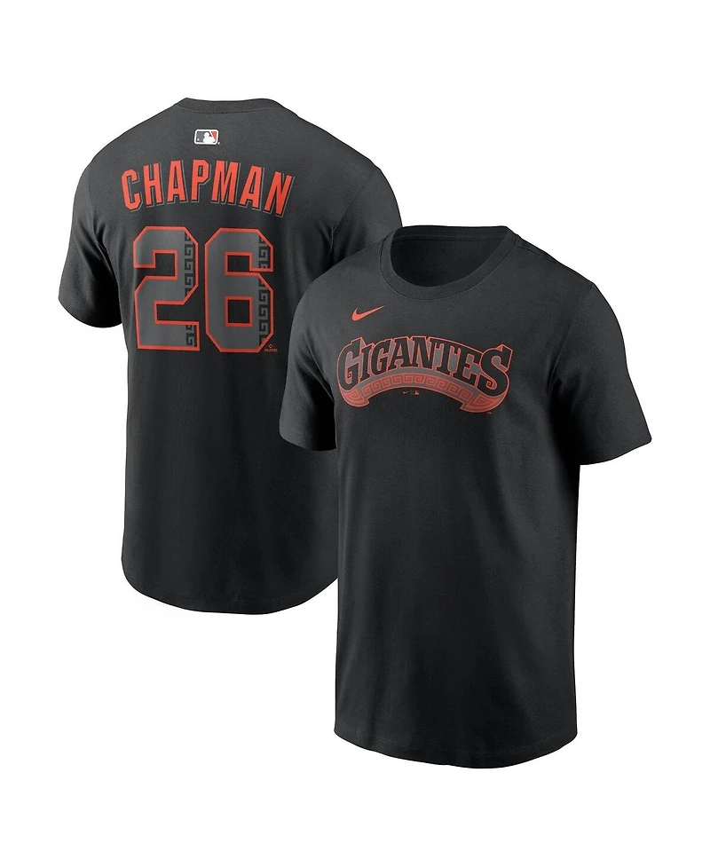 Nike Men's Matt Chapman Black San Francisco Giants Alternate Name and Number T-Shirt