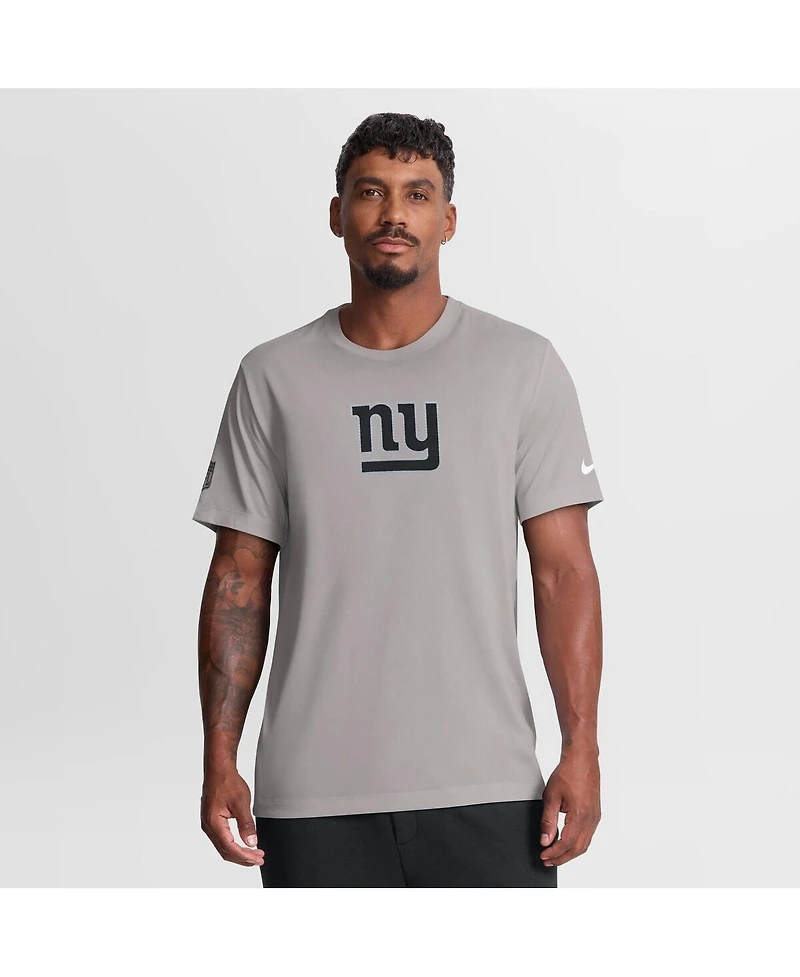 Nike Men's Gray New York Giants Sideline Lead The Charge Legend Dri-fit T-Shirt