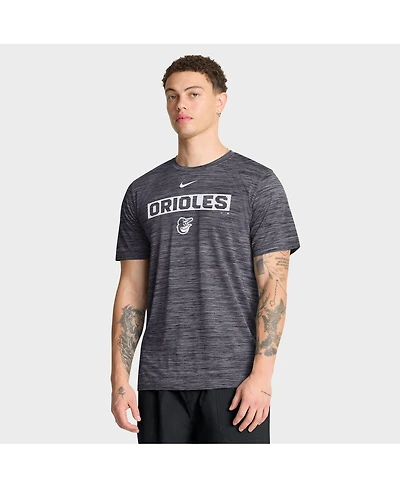 Nike Men's Black Baltimore Orioles Velocity Dri-fit T-Shirt