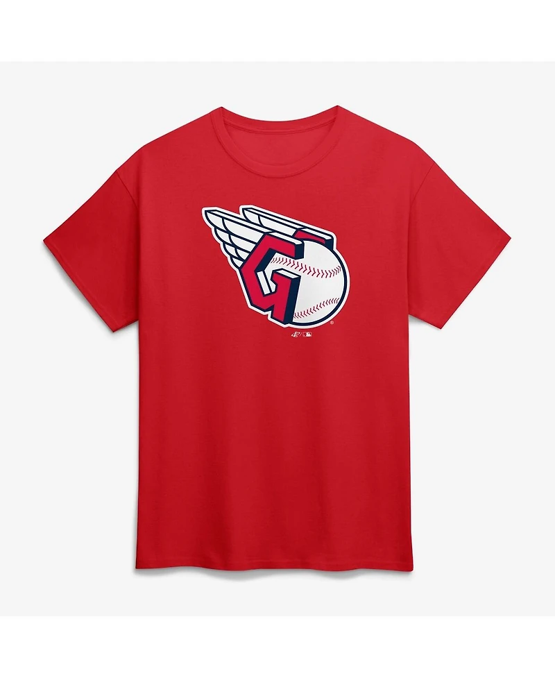 Logo Athletic Men's Red Cleveland Guardians T-Shirt