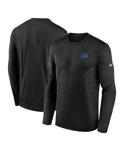 Nike Men's Black Los Angeles Rams Sideline Legend Long Sleeve T-Shirt