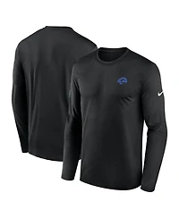Nike Men's Black Los Angeles Rams Sideline Legend Long Sleeve T-Shirt