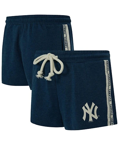 Concepts Sport Women's Navy New York Yankees Birch French Terry Shorts