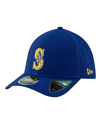 New Era Men's Blue Seattle Mariners Player Replica 39THIRTY M-Crown Flex Hat