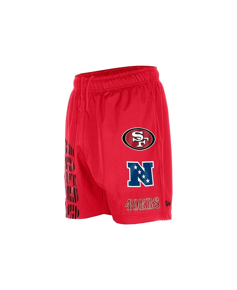 New Era Men's Scarlet San Francisco 49ers Match Shorts