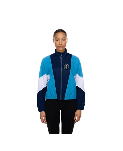 New Era Women's Navy/Light Blue Philadelphia Phillies Leisure City Connect Full-Zip Windbreaker Jacket