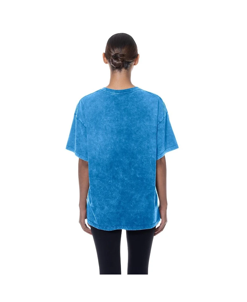 New Era Women's Blue Detroit Lions Throwback Oversized T-Shirt