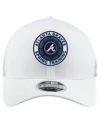 New Era Men's White Atlanta Braves 2026 Spring Training Fan Pack 9SEVENTY Adjustable Trucker Hat