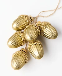 Holiday Lane Cozy Cabin Acorn Cluster Ornament, Macy's Exclusive