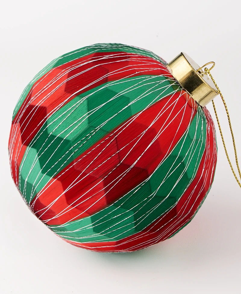 Holiday Lane Cozy Cabin Ball Ornament, Macy's Exclusive