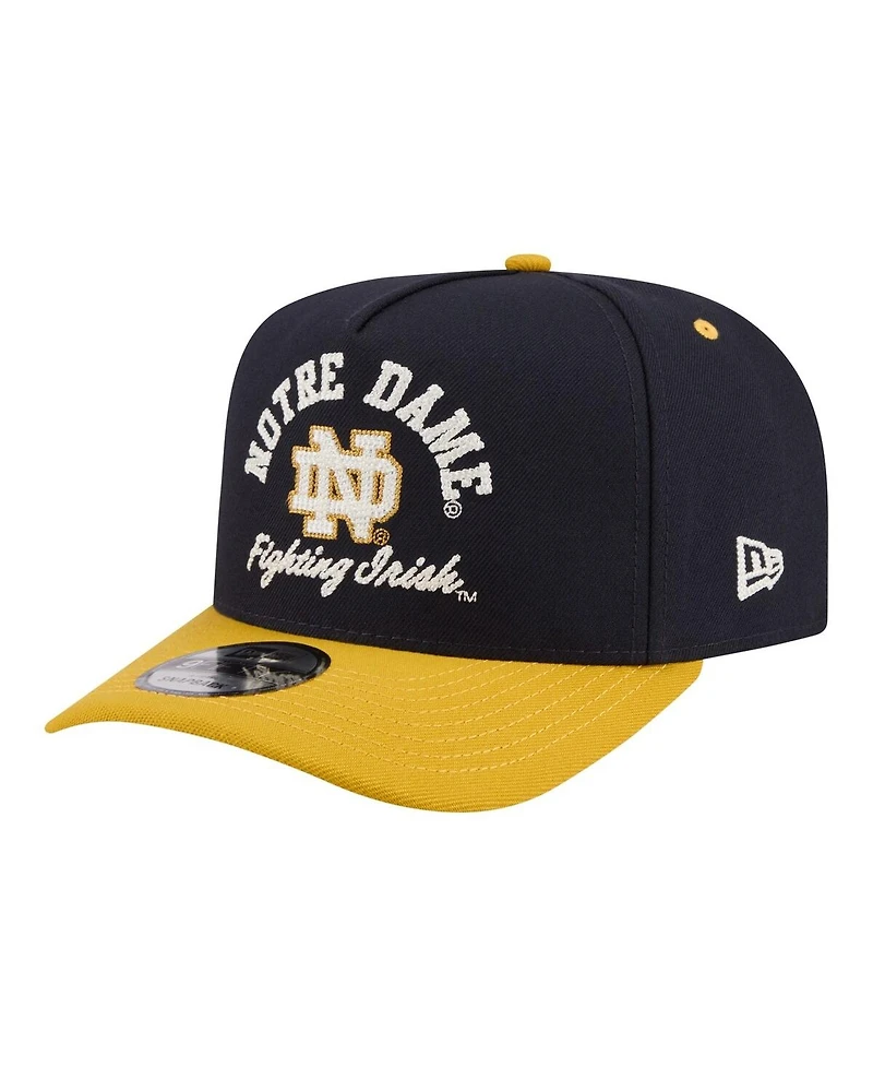 New Era Men's Navy/Gold Notre Dame Fighting Irish Two-Tone Arched 9FIFTY Snapback Hat