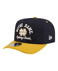 New Era Men's Navy/Gold Notre Dame Fighting Irish Two-Tone Arched 9FIFTY Snapback Hat