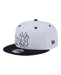New Era Men's White/Navy New York Yankees 9FIFTY Snapback Hat