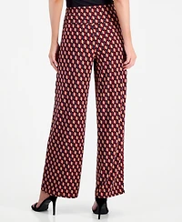 Anne Klein Petite Wide Leg Pull-On Palazzo Pants