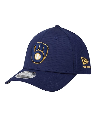 New Era Men's Navy Milwaukee Brewers Dash 39THIRTY Flex Hat
