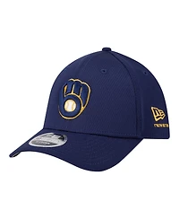 New Era Men's Navy Milwaukee Brewers Dash 39THIRTY Flex Hat