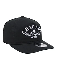 New Era Men's Black Chicago White Sox Stacked 19TWENTY Adjustable Hat