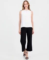 Anne Klein Women's Keyhole-Neck Sleeveless Blouse