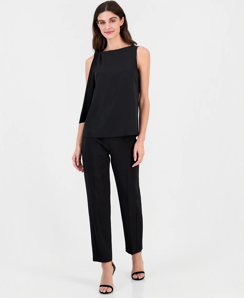 Anne Klein Women's Tie-Shoulder Sleeveless Blouse