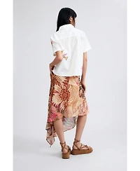 Desigual Women's Printed Midi Skirt