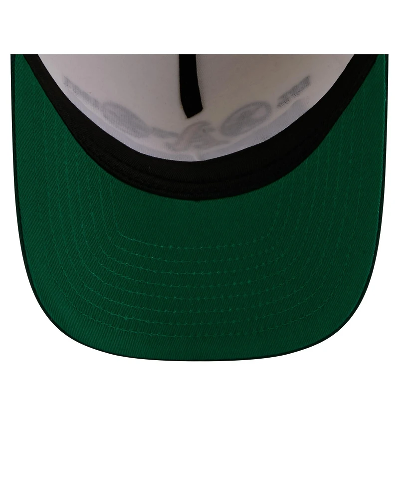 New Era Men's Cream Oakland Athletics Throwback Tri-Hit A-Frame 9FIFTY Adjustable Hat
