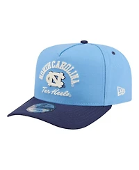 New Era Men's Carolina Blue/Navy North Carolina Tar Heels Two-Tone Arched 9FIFTY Snapback Hat