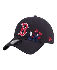New Era Women's Navy Boston Red Sox Wildflower Casual Classic Adjustable Hat