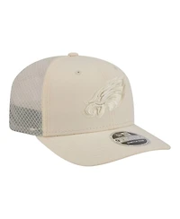 New Era Men's Cream Philadelphia Eagles Color Pack 9SEVENTY Adjustable Hat
