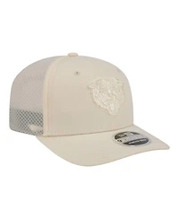 New Era Men's Cream Chicago Bears Color Pack 9SEVENTY Adjustable Hat