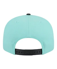 New Era Men's Turquoise/Charcoal Chicago Bulls Color Pack Two-Tone 9FIFTY Snapback Hat