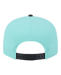 New Era Men's Turquoise/Charcoal Atlanta Hawks Color Pack Two-Tone 9FIFTY Snapback Hat