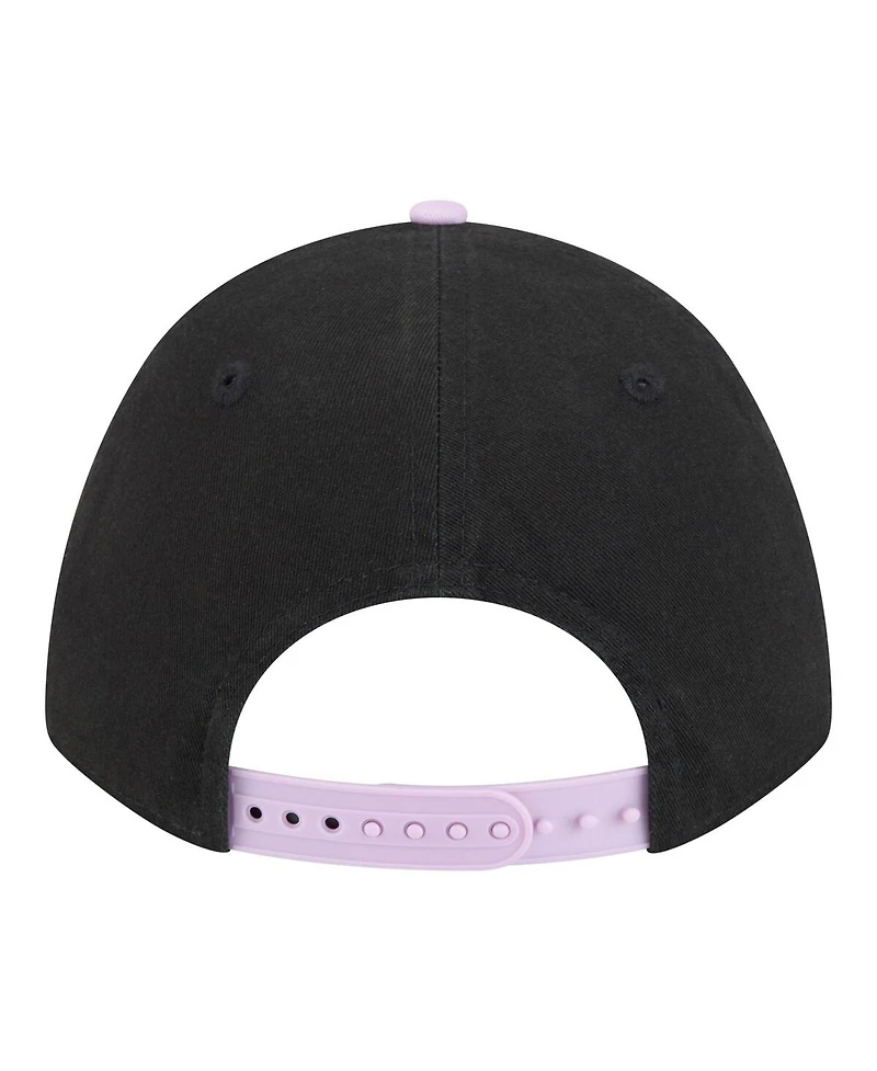 New Era Men's and Women's Eclipse Black/Violet Golden State Valkyries Team Loyal Script Two-Tone M-Crown 9FORTY Adjustable Hat