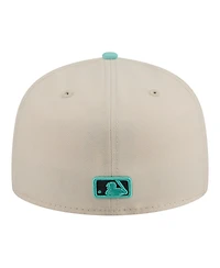New Era Men's Light Beige/Turquoise St. Louis Cardinals Two-Tone Color Pack 59FIFTY Fitted Hat