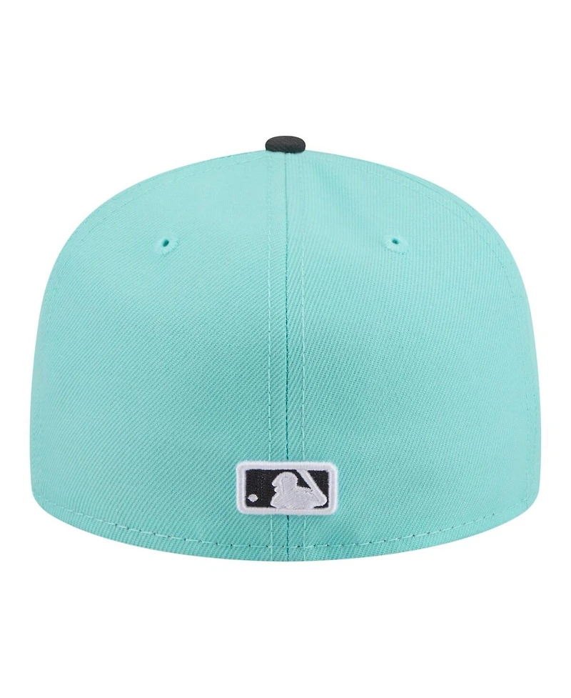 New Era Men's Turquoise/Charcoal Philadelphia Phillies Two-Tone Color Pack 59FIFTY Fitted Hat