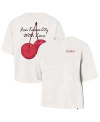 '47 Brand Women's Cream Kansas City Chiefs Love Letter Reed T-Shirt