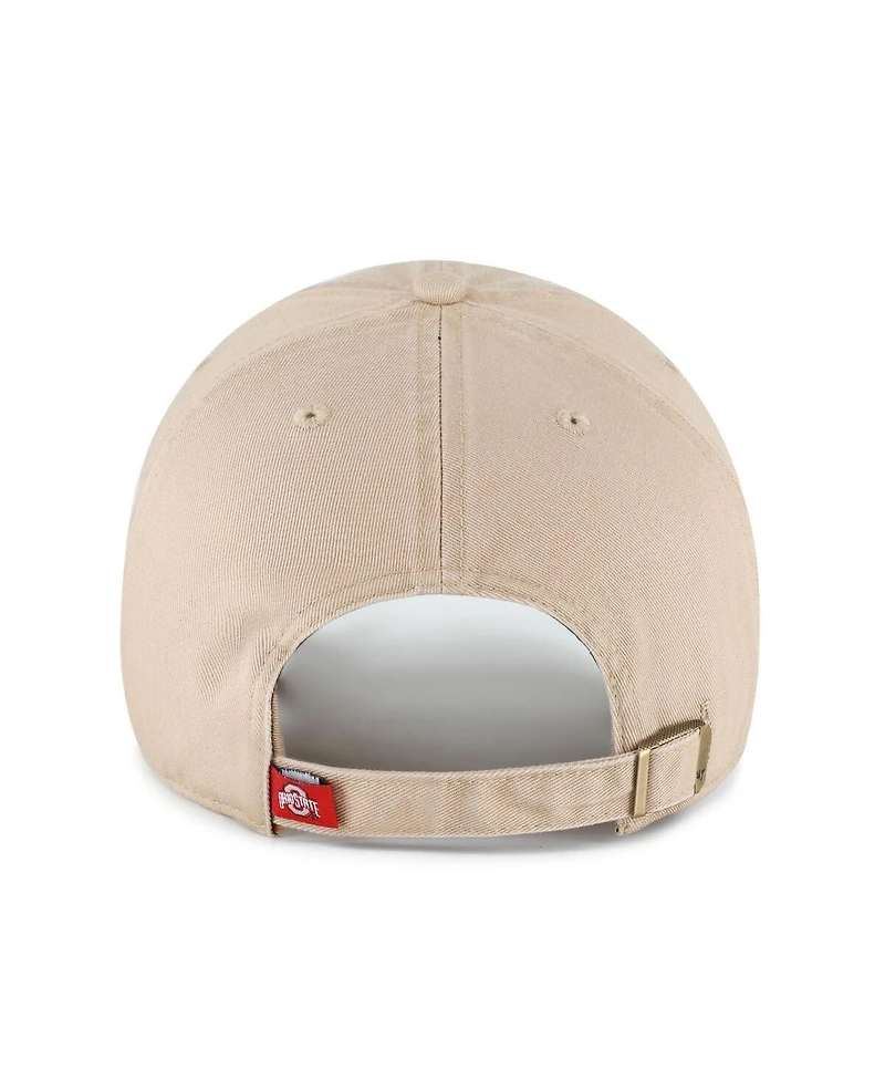 '47 Brand Men's Khaki Ohio State Buckeyes Vault Clean Up Adjustable Hat