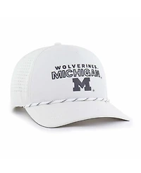 '47 Brand Men's White Michigan Wolverines Forward Vent Hitch Rope Adjustable Hat