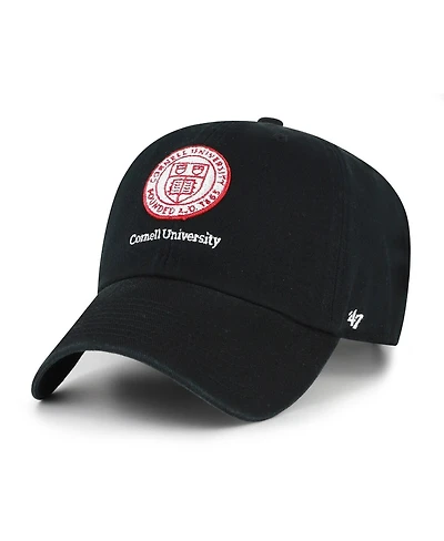 '47 Brand Men's Black Cornell Big Red Clean Up Adjustable Hat
