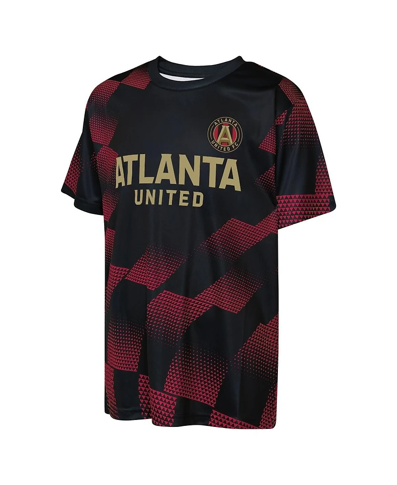 Outerstuff Big Boys and Girls Black Atlanta United Fc Sheer Thrill T-Shirt